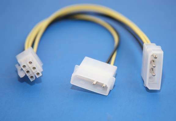 6-PIN Power Cable for PCI-Express Video Cards, 8 Inches Long