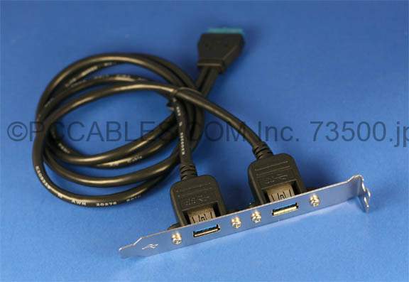 USB 3.0 Panel Mount Dual Port to 20 Pin Mainboard (24in)