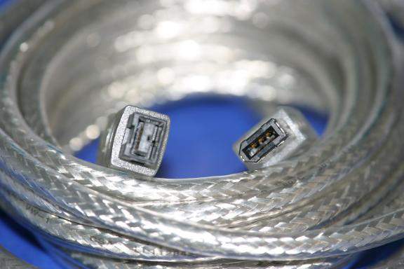 10FT FIREWIRE 1394B BILINGUAL CABLE SILVER 9PIN 6PIN
