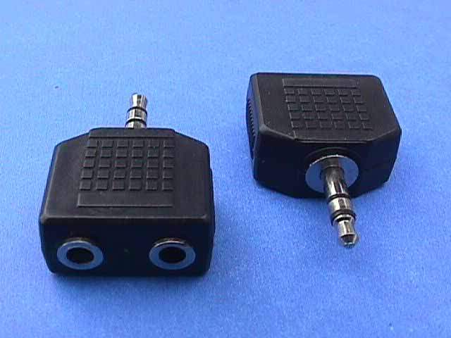 3.5mm Stereo Jack Y-Splitter Adapter