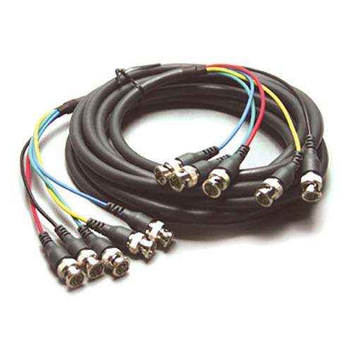 5-BNC to 5-BNC Cable 15FT Black