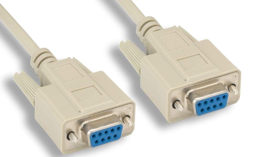 6FT DB9F to DB9F Cable Molded Serial