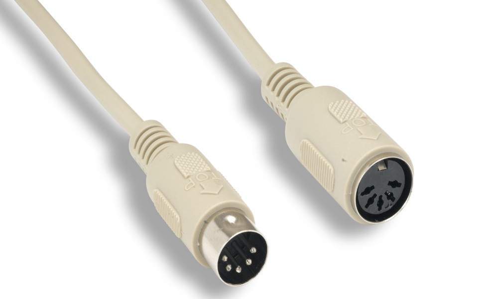 6FT KEYBOARD Extension DIN5 Male to Female