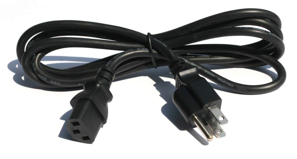 6FT Standard Power Cord Black UL
