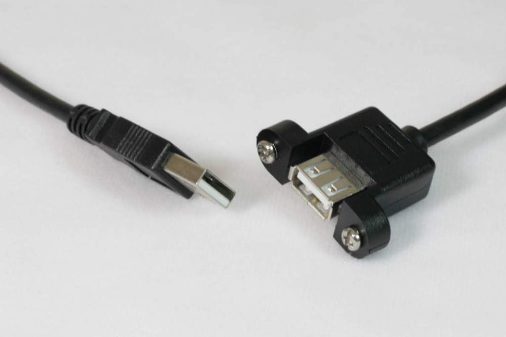 USB Panel Mount Connector