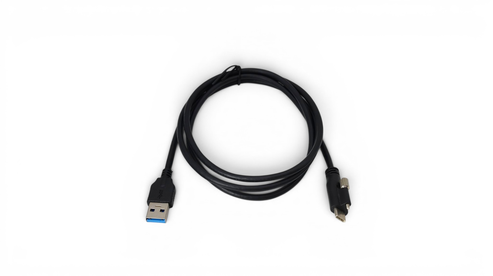 1M USB 3.2 Gen 1 SuperSpeed USB-A to USB-C Single Screw Lock Cable