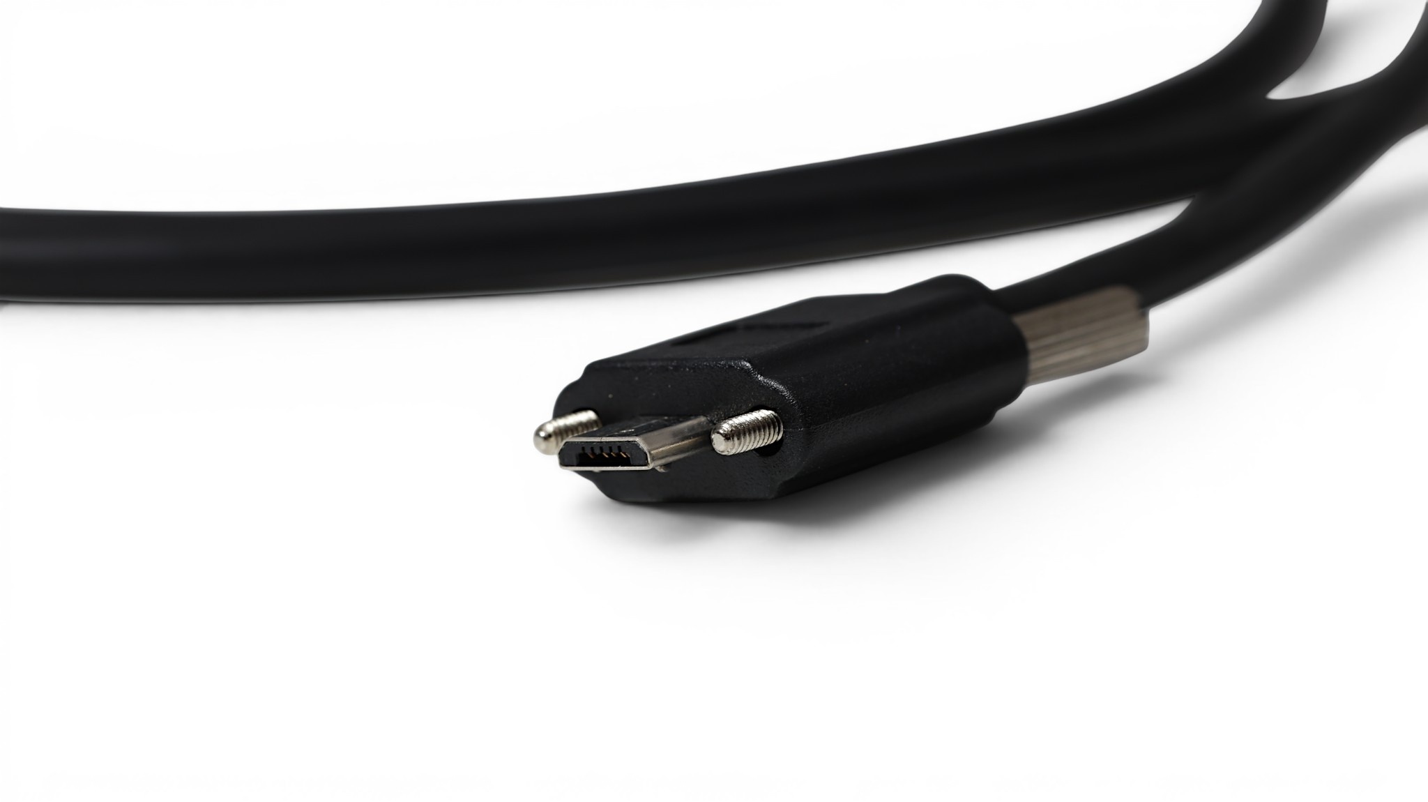 1M USB 2.0 USB-A to USB Micro-B Double Screw Lock Cable