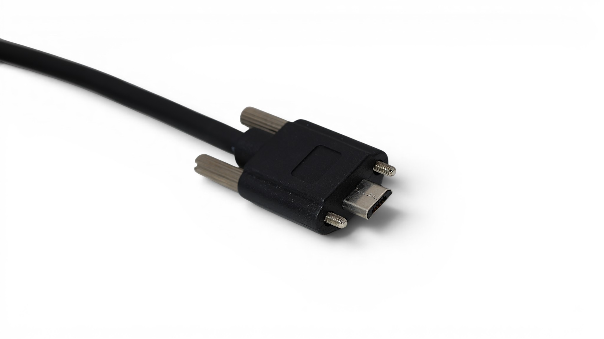 1M USB 2.0 USB-A to USB Micro-B Double Screw Lock Cable