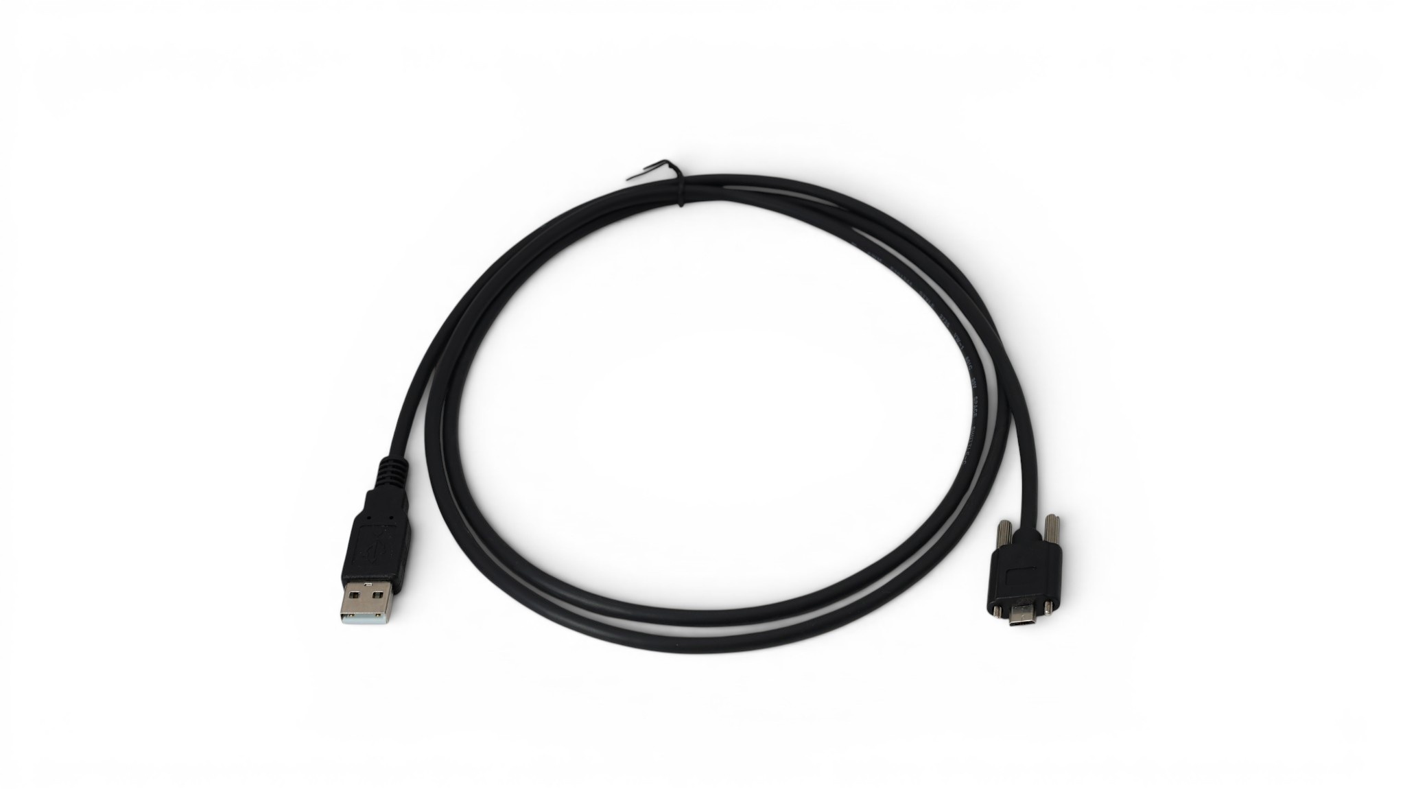 1M USB 2.0 USB-A to USB Micro-B Double Screw Lock Cable