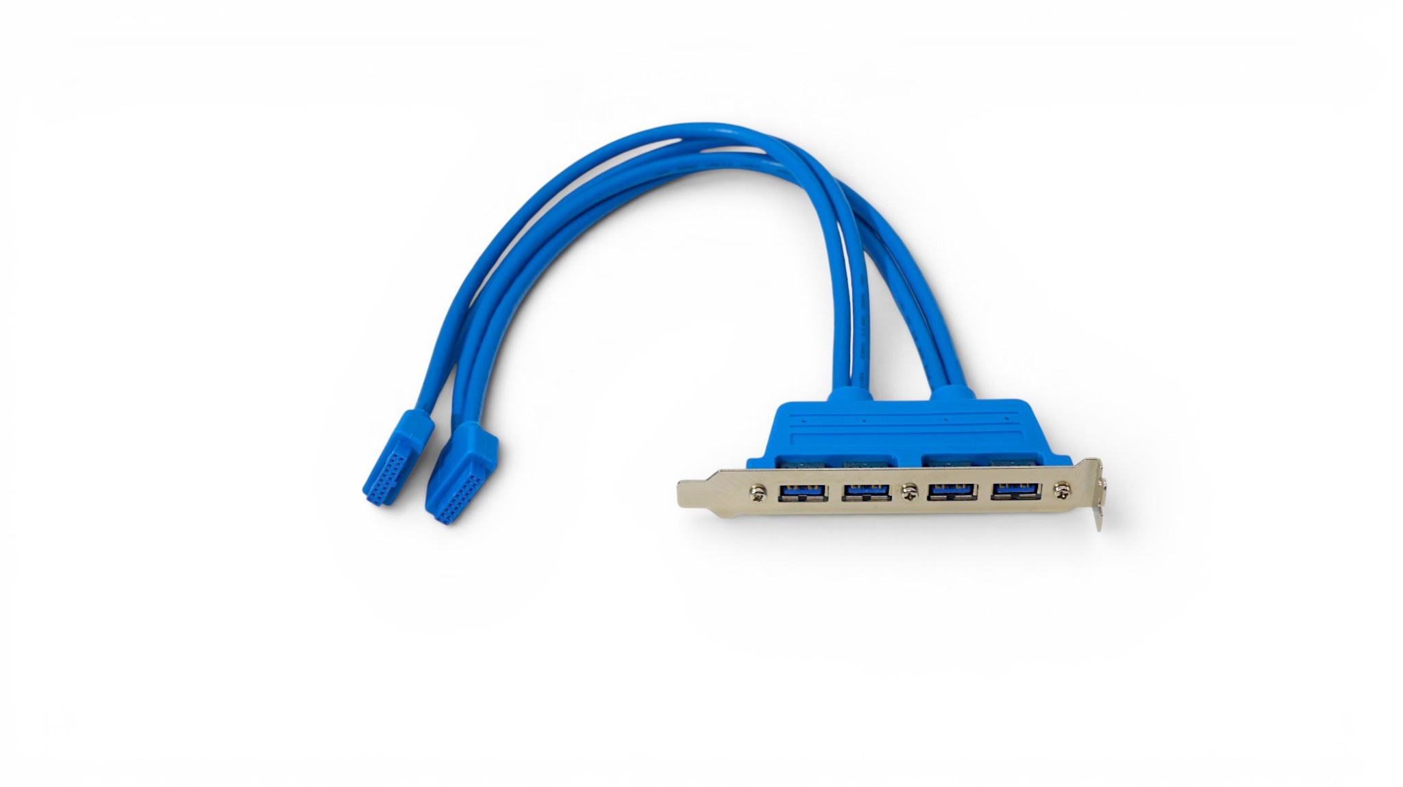 16 In USB 3.0 Panel Mount Quad Port to 20 Pin Motherboard header Cable