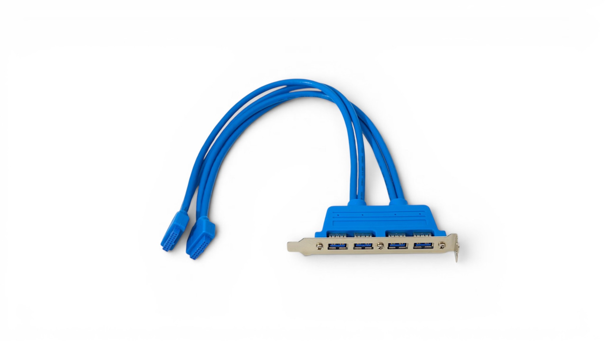 16 In USB 3.0 Panel Mount Quad Port to 20 Pin Motherboard header Cable