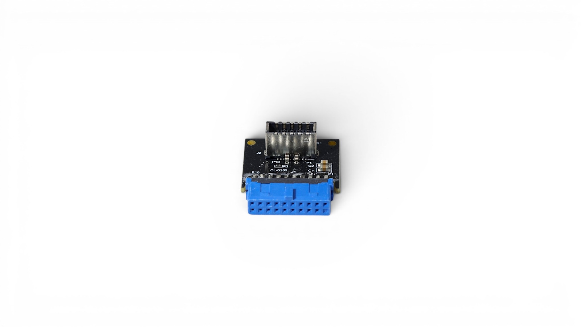 USB 3.0 19-Pin Header to USB 3.1 Type-E USB-C Front Panel Adapter