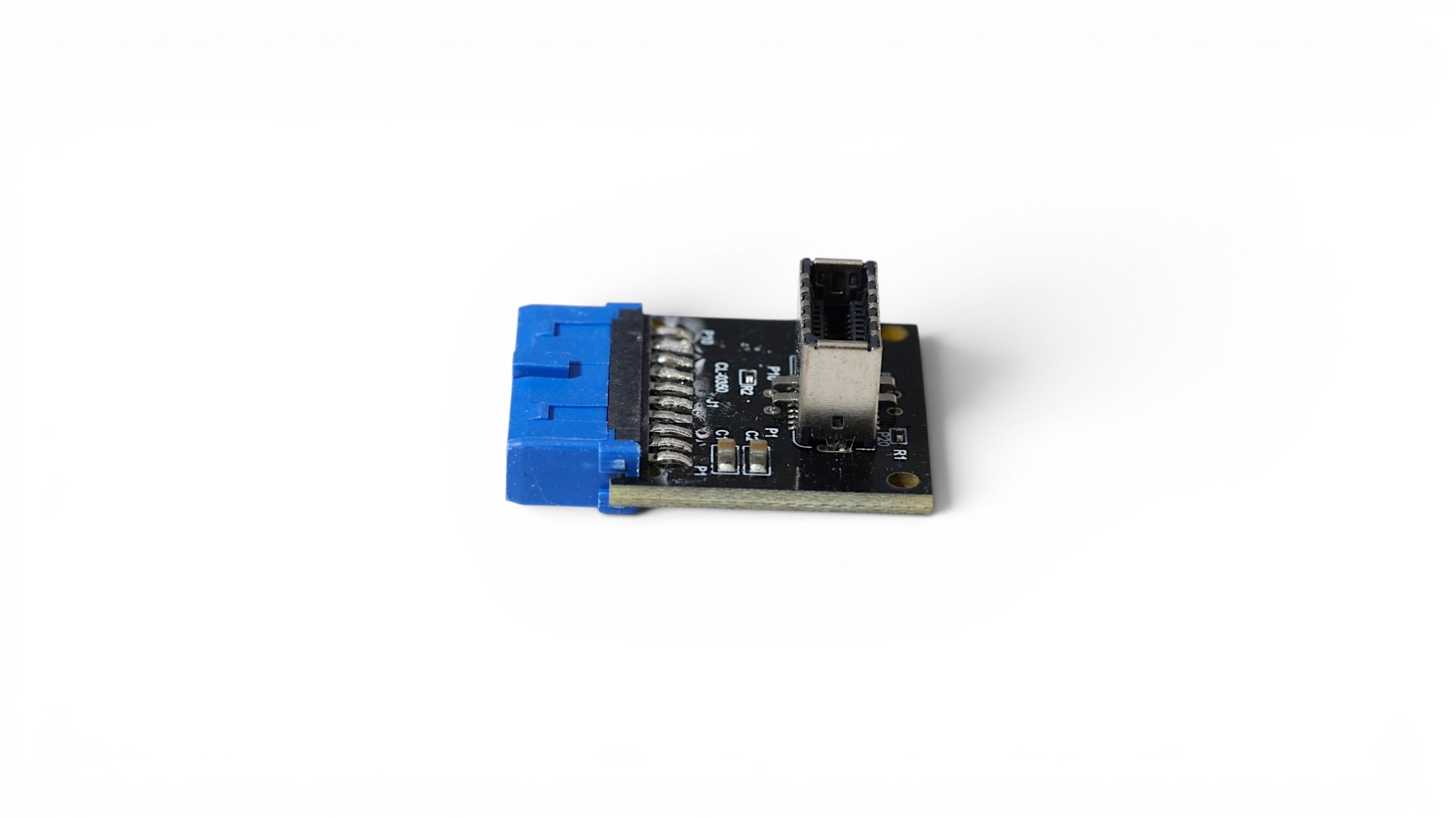 USB 3.0 19-Pin Header to USB 3.1 Type-E USB-C Front Panel Adapter