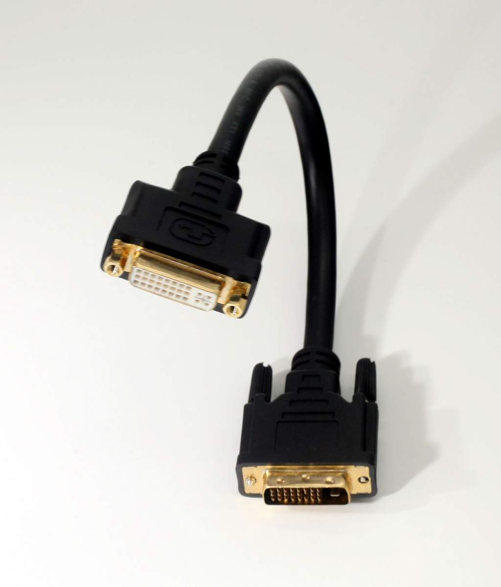 Digital DVI Cable 1FT Male to Female Extension