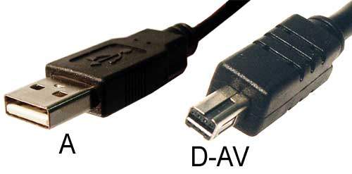 KONICA MINOLTA DIMAGE USB-500 Camera Cable 4pin 6FT D11