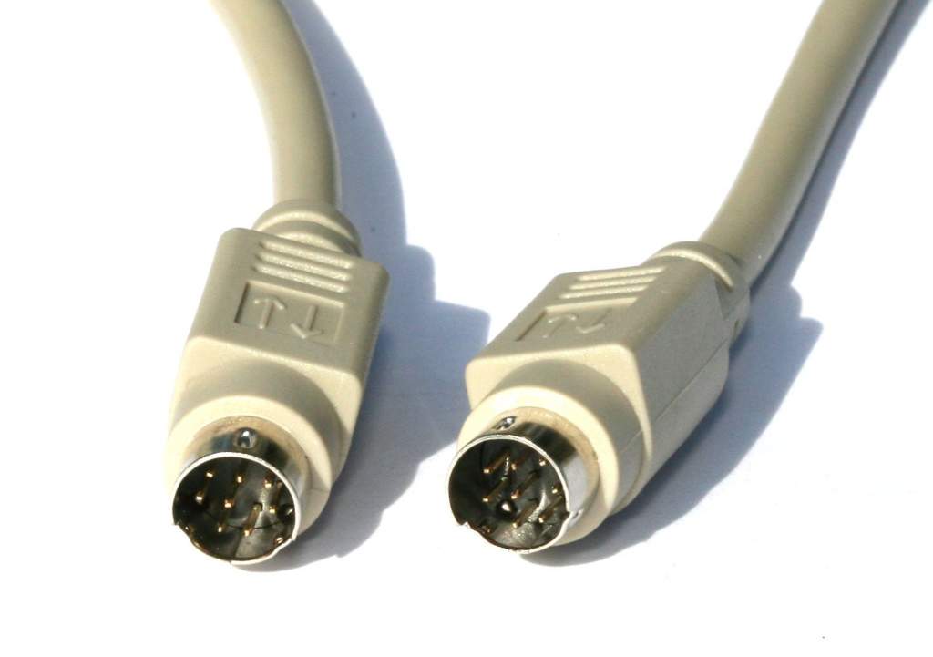 MD8 Mini Din 8 Minidin 8 pin Male-Male 25FT cable