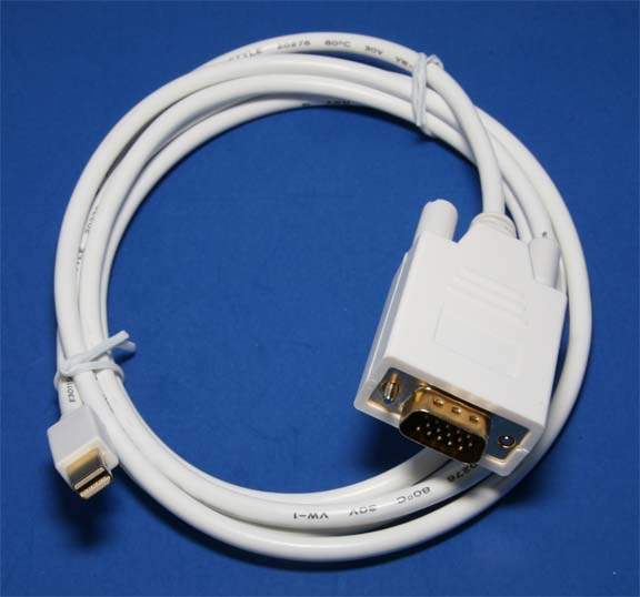 Mini-DisplayPort to VGA Cable 6FT
