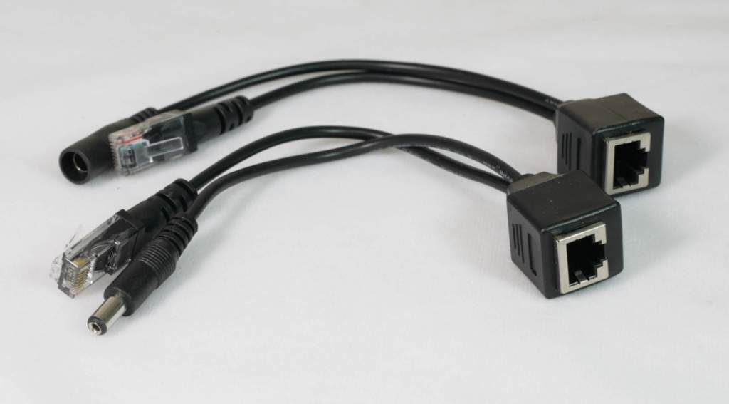 Power over Ethernet Passive PoE Adapter Injector Splitter Kit 5-12-24-48 Volt