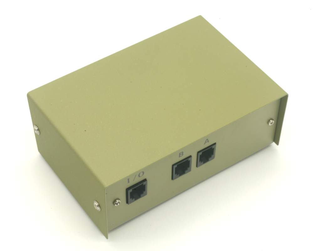 RJ45 AB 2 Way Switch Box Rotary Manual Network Disconnect