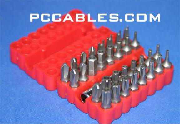 Secuirty Bit Set 33PCS Torx Hex Tri-Wing