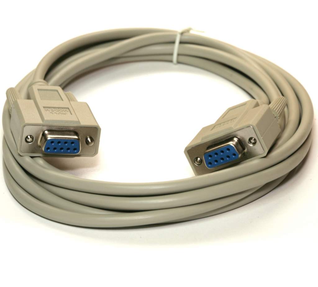 Serial Null Modem Cable 10FT DB9F DB9F