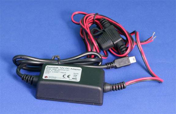 Step Down Transformer 12VDC to 5VDC 750 mA MiniB  USB Power for Boats Cars