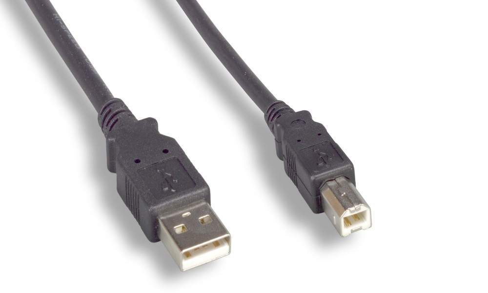 USB 2.0 COMPUTER Cable TYPE A to TYPE B Black 10FT