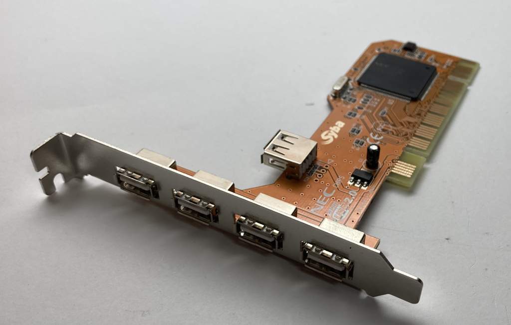 USB 2.0 CONTROLLER CARD FIVE PORT NEC PC