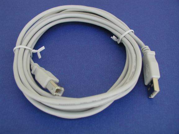 USB 2.0 Computer Cable Type A to Type B Beige 15FT