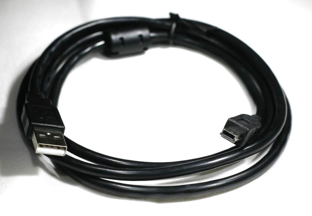 USB GPS Cable Generic MINI-B 5-Wire Ferrite D1F