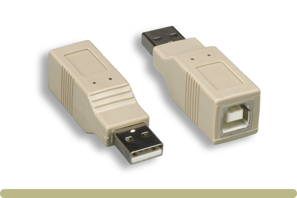USB Gender CHANGER TYPE A Male to TYPE B Female Adapter