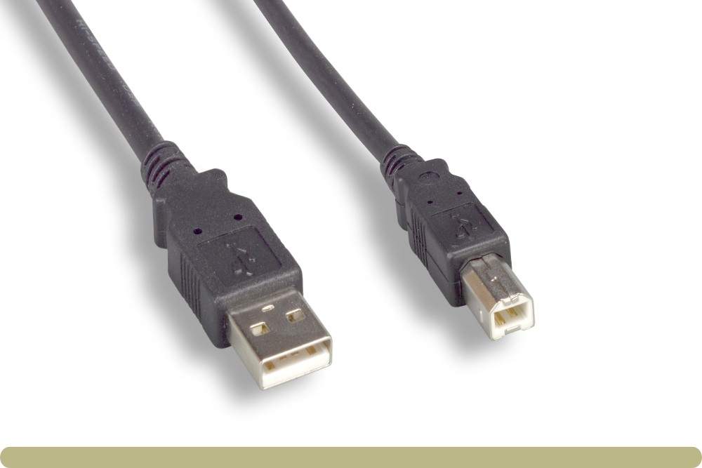USB Printer Scanner Cable 6ft High Speed A-B Male Cord HP Canon Epson Dell