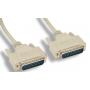 Serial Null Modem Cable 10FT DB25M DB25M