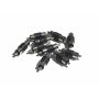 10 pack RCA Male to RCA Male M/M Plug Coupler AV Audio Adapter Cable Connector