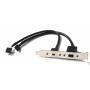 FireWire IEEE 1394a Expansion Bracket 4p 6p to Dual FireWire Headers