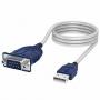 USB 2.0 DB9-Male Serial Port Cable 3FT Blue Sabrent CB-DB9P