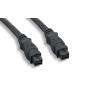 3FT Firewire IEEE-1394B Bilingual Cable Black 9PIN 9PIN iLink DV 3 Feet